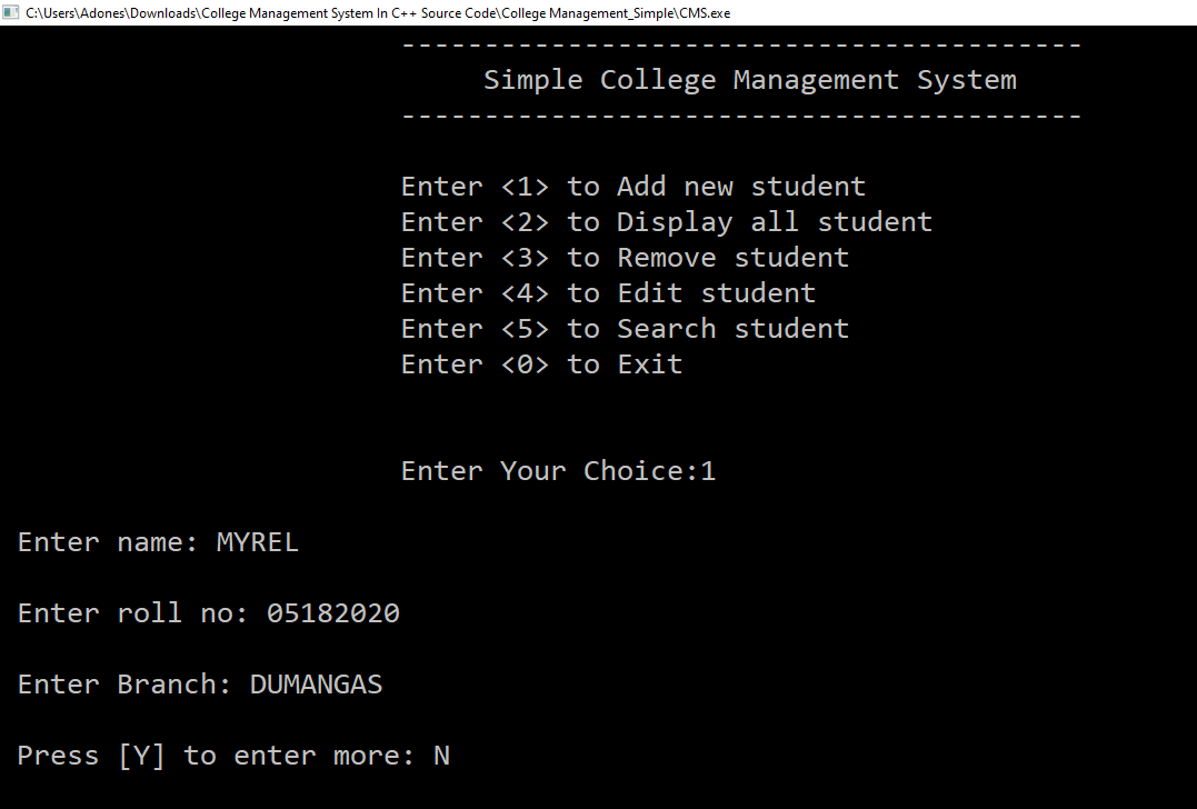 ADD for Clinic Management System Project in C++ with Source Code