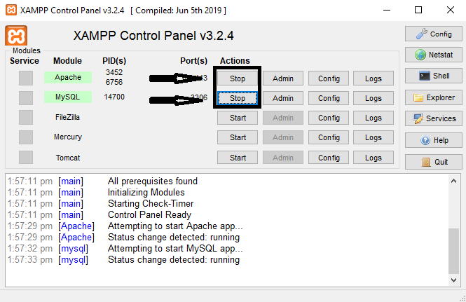 learning management system open xampp