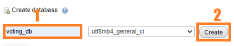 voting create database