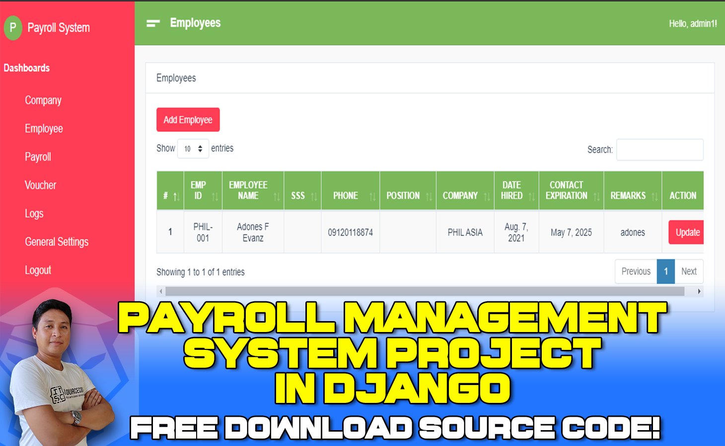 payroll management system project in java