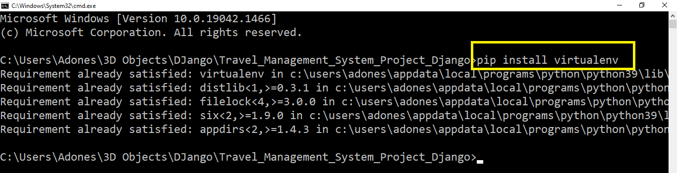 migrate in Travel Management System Project in Django with Source Code