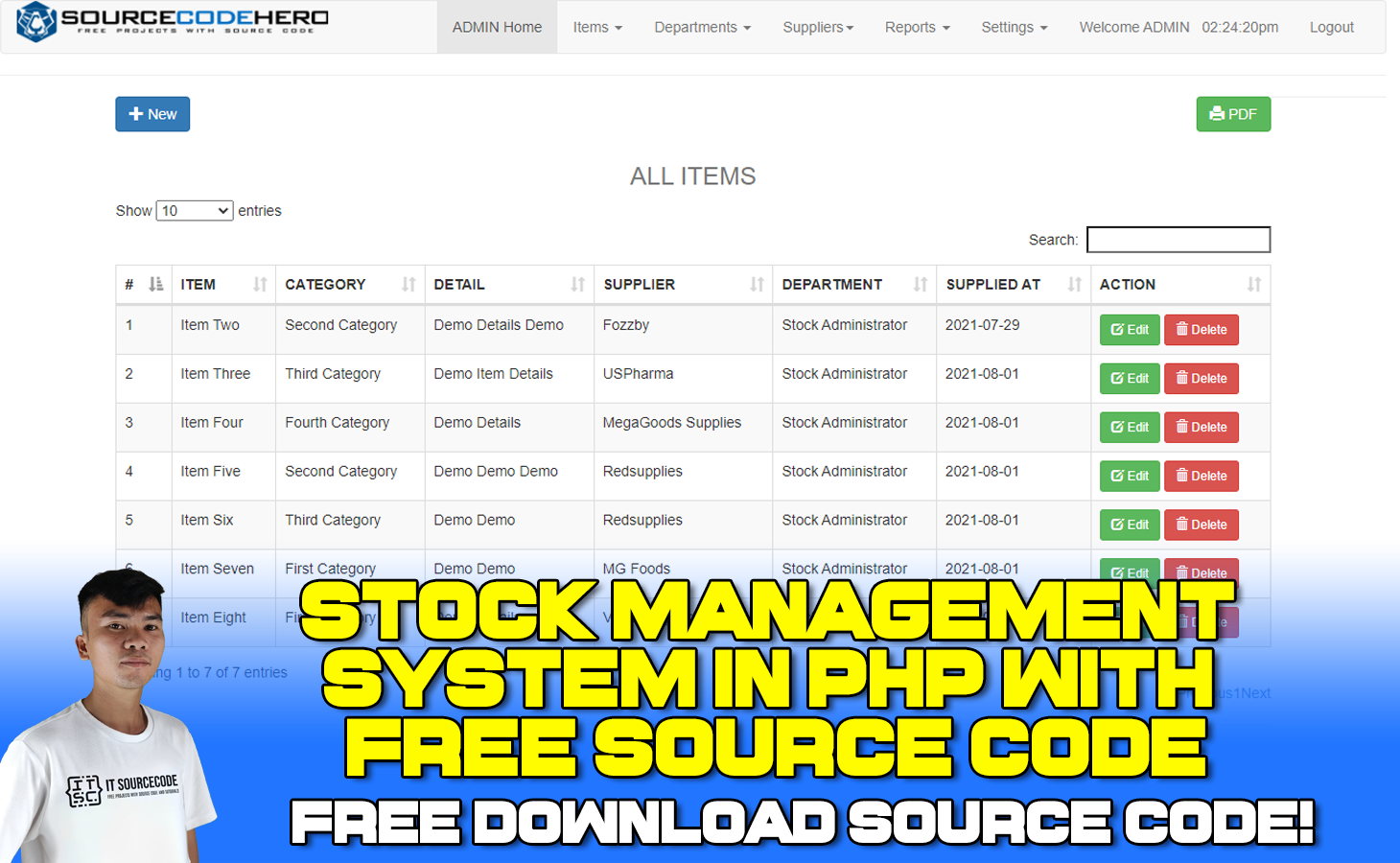 Stock Management System Php Source Code Github