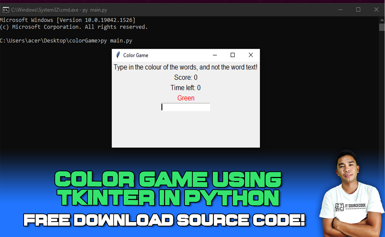 Color Game Using Tkinter In Python With Source Code 8842