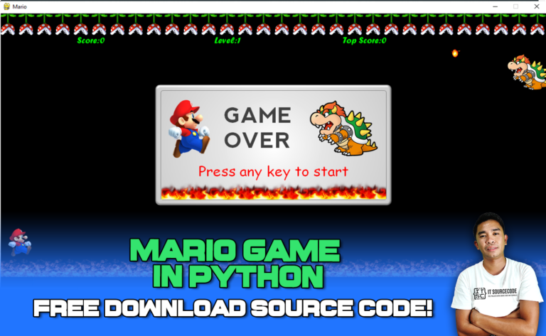Mario Game In Python With Source Code