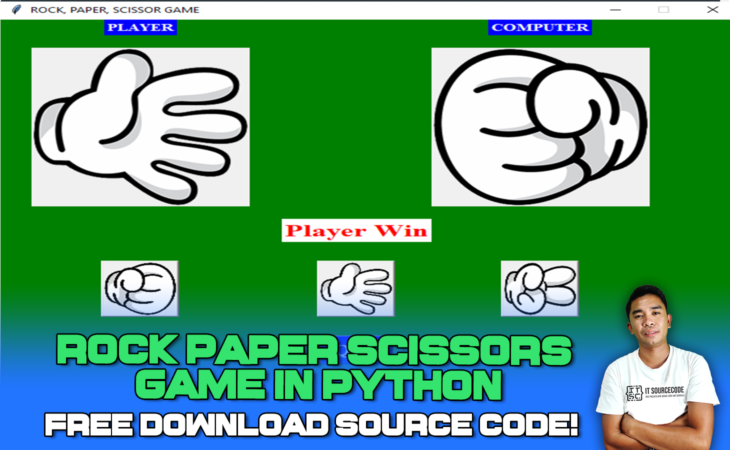 Rock Paper Scissors Code In Python Free Download 5385