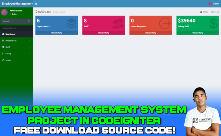 Employee Management System Project In Codeigniter With Source Code