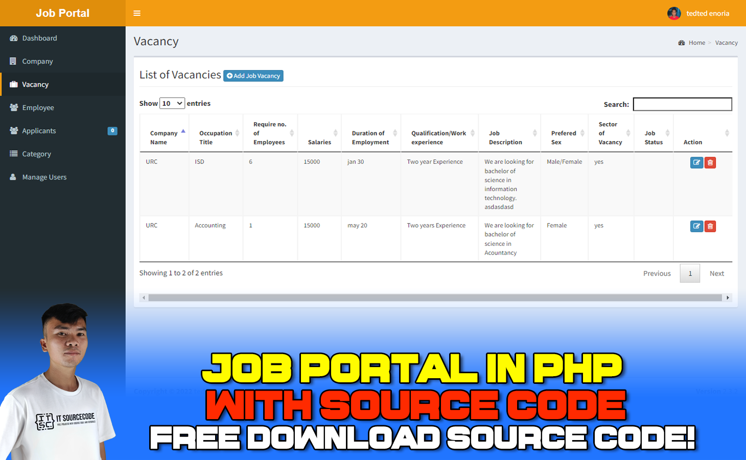 Online Job Portal Project In Php With Source Code Free Source Code - www.vrogue.co