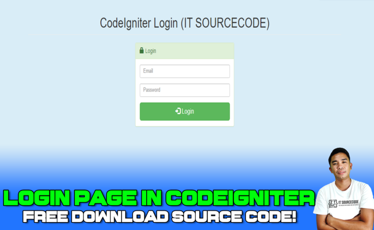 Login Page In Codeigniter With Source Code
