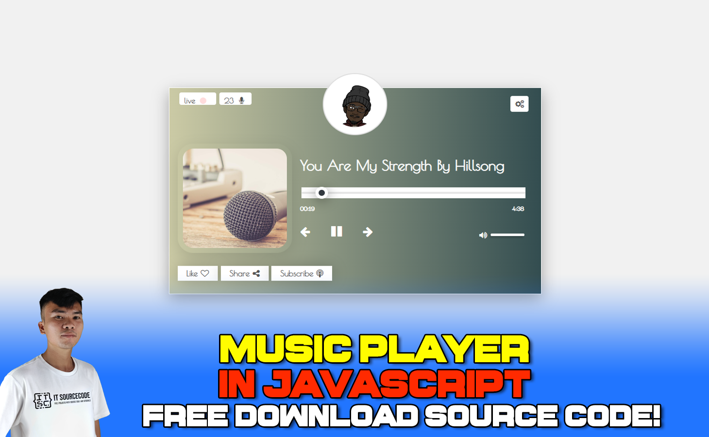 Music Player in JavaScript with Source Code Free Codes