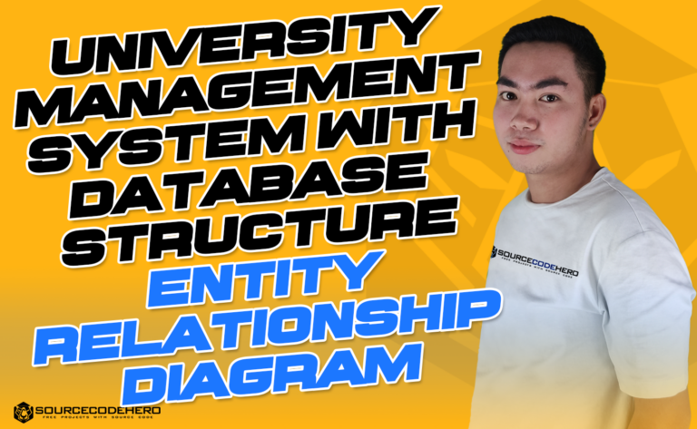ER Diagram of University Management System and Database