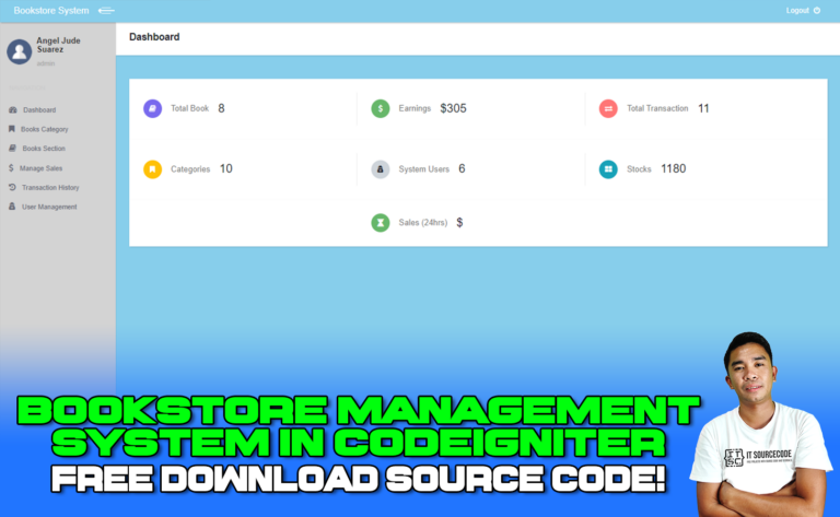 Bookstore Management System In CodeIgniter With Source Code