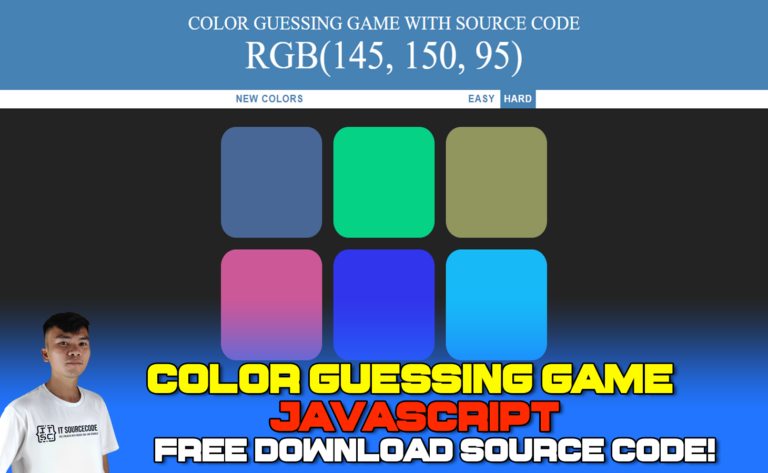 Color Guessing Game Javascript with Source Code