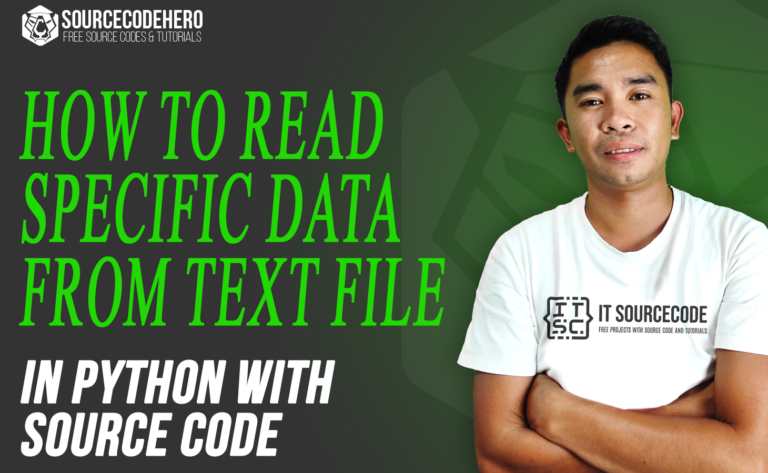 How To Read Specific Data From Text File In Python With Source Code