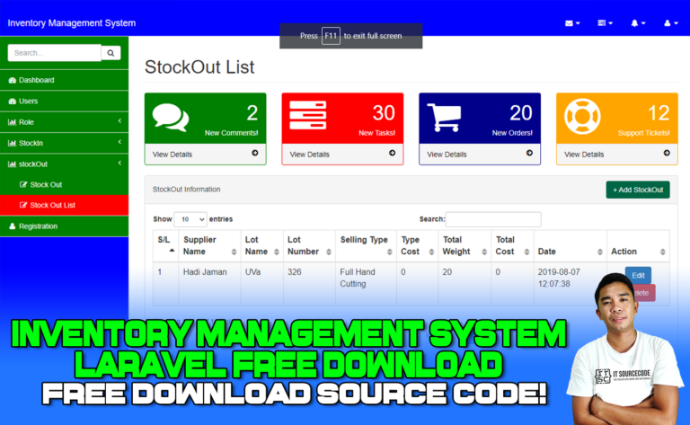 Inventory Management System Laravel Free Download