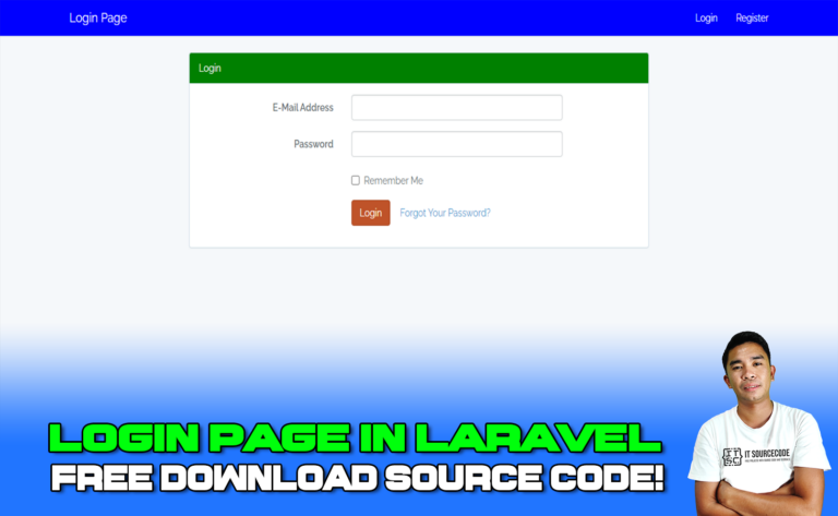 Login Page In Laravel With Source Code