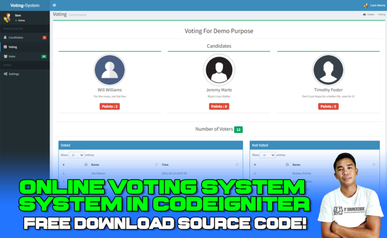 Online Voting System In Codeigniter With Source Code