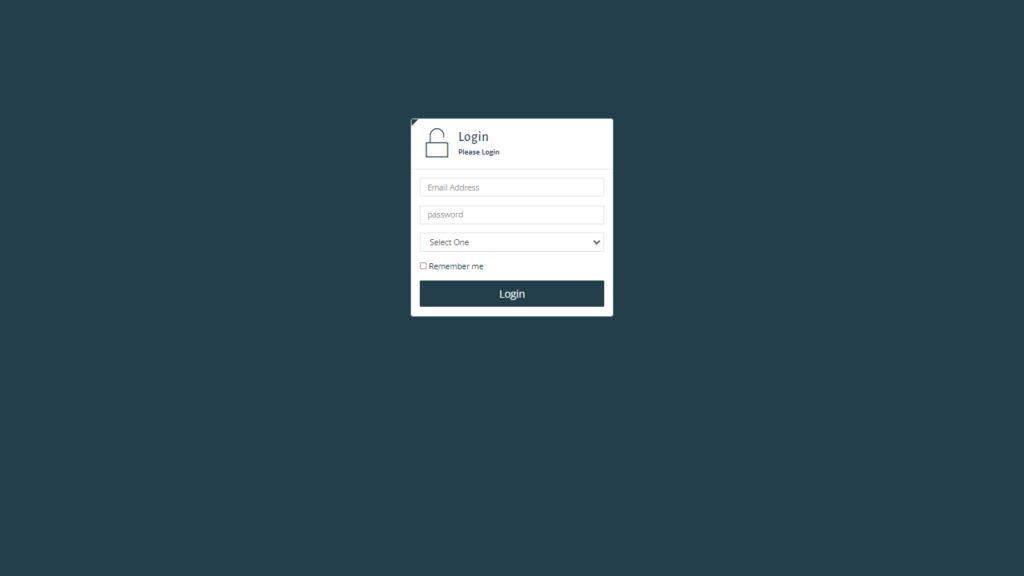 Clinic Management System Login Page
