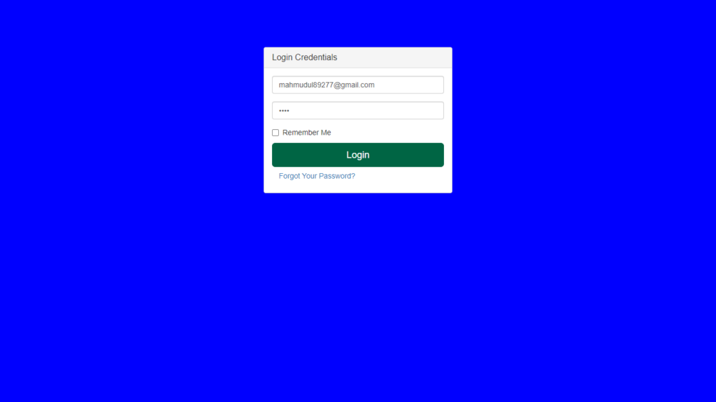 Inventory Management System Login Page