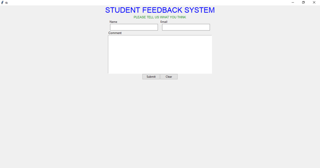Student Feedback System Home