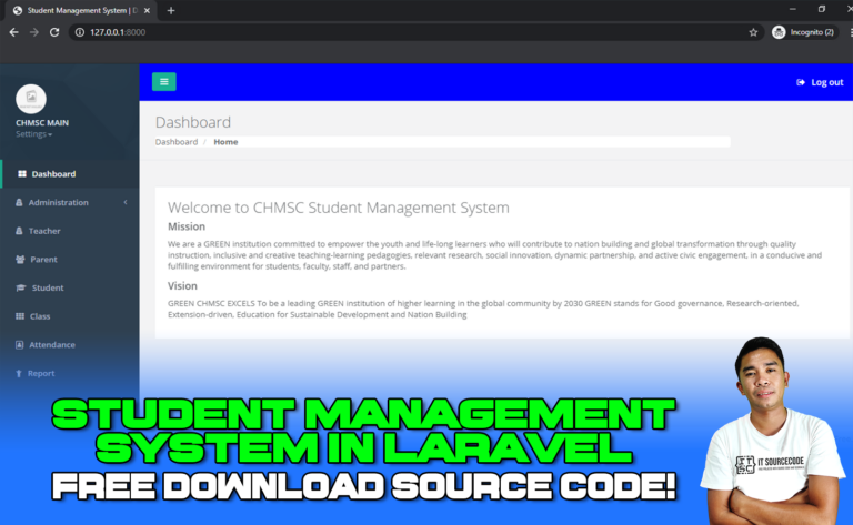 Student Management System In Laravel With Source Code