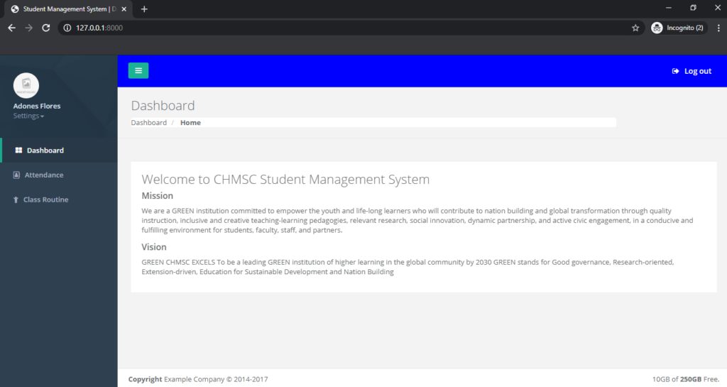 Student Management System In Laravel Student Dashboard