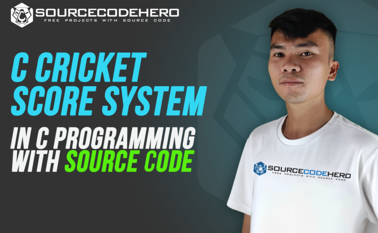 C CRICKET SCORE WITH SOURCE CODE