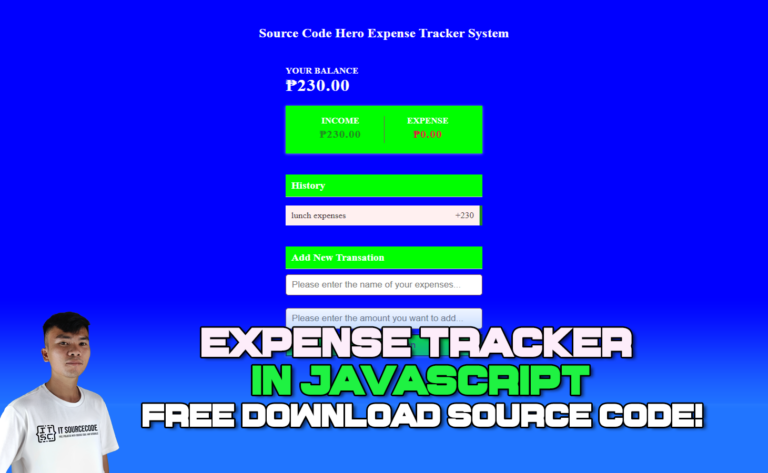 Expense Tracker in JavaScript