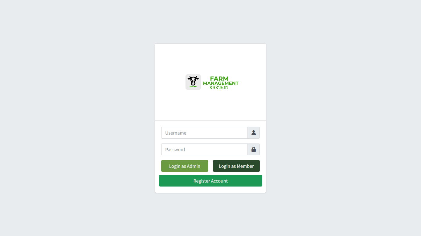 login of Cloud-Based Farm Assistant System